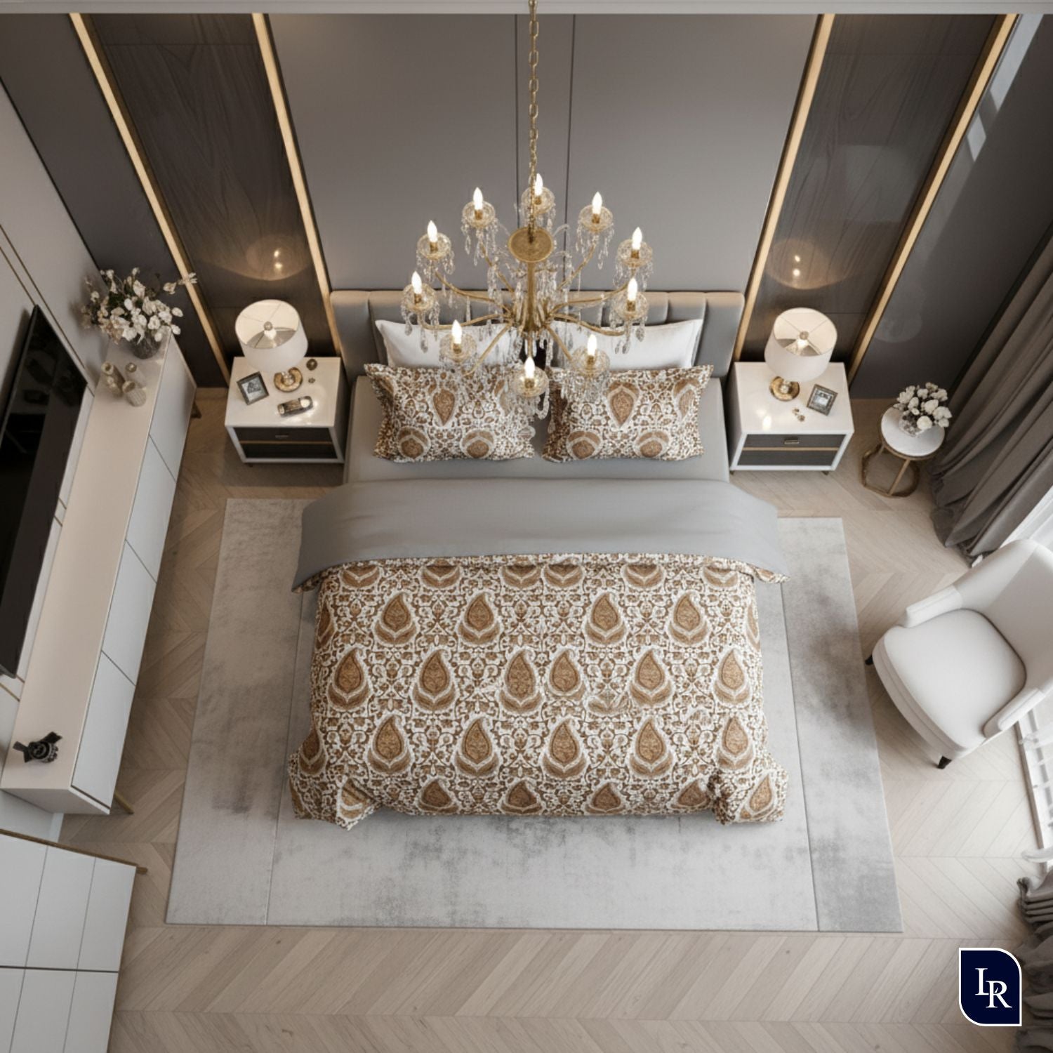 Heritage Paisley Luxe Cotton Bedsheet Set With 2 Pillow Covers