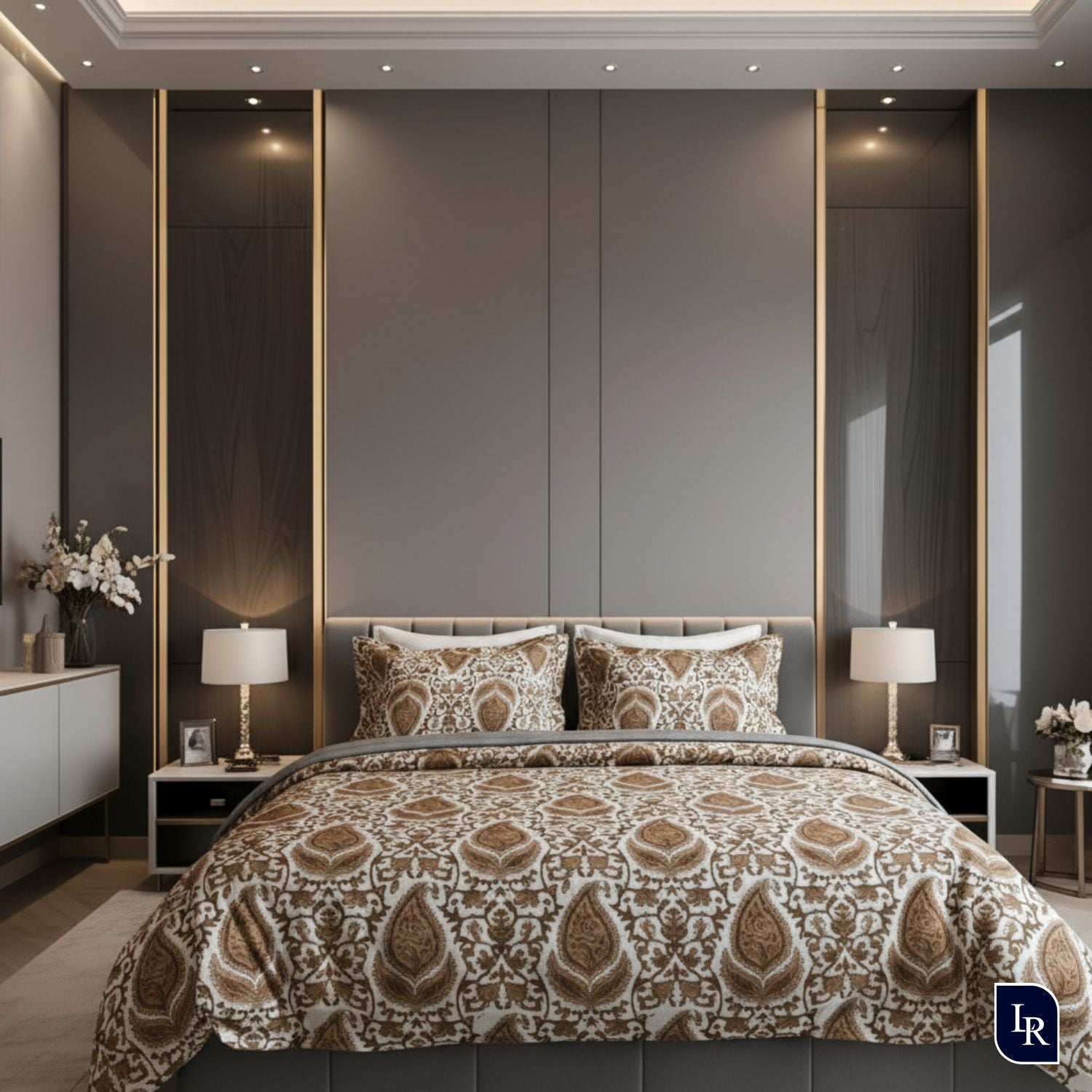 Heritage Paisley Luxe Cotton Bedsheet Set With 2 Pillow Covers