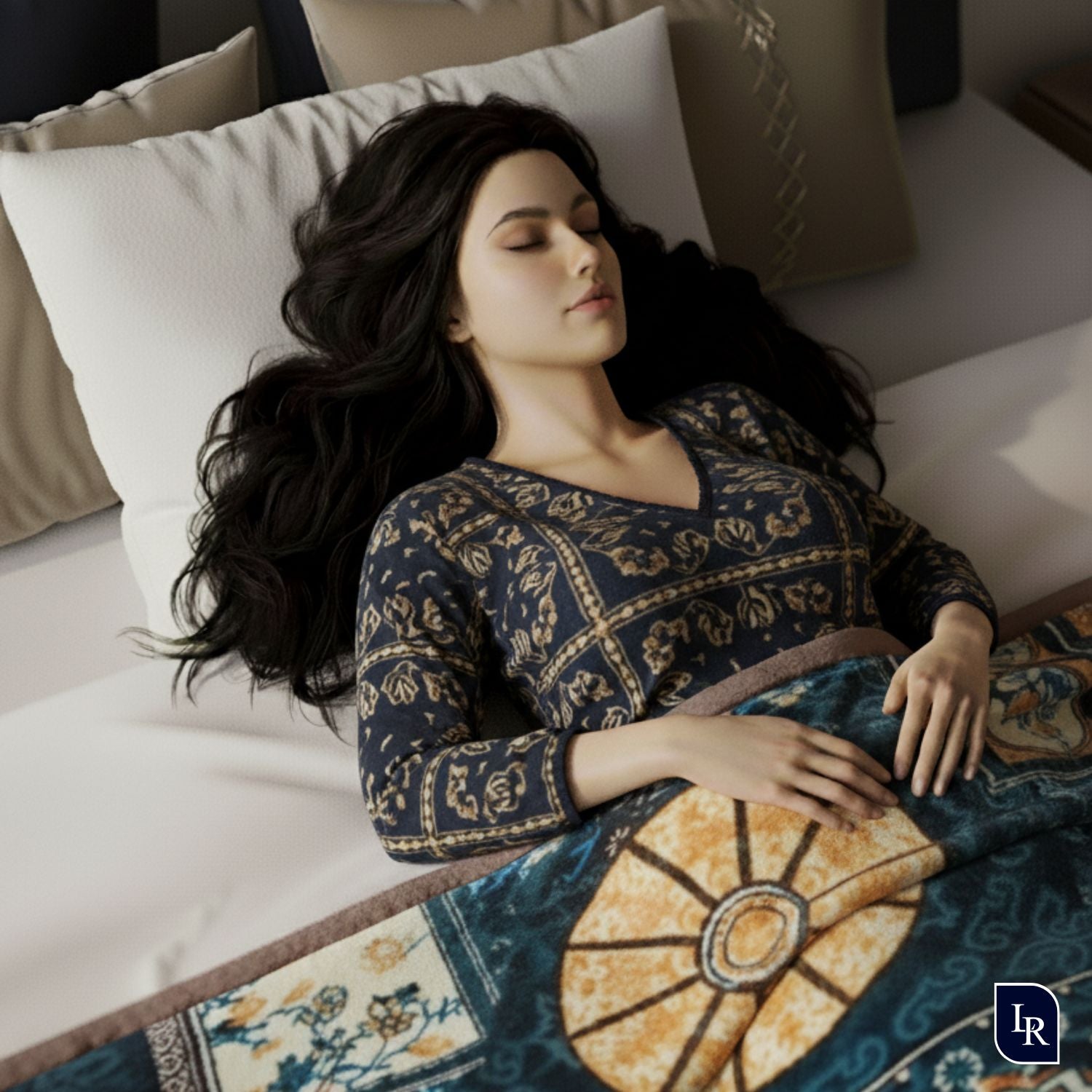 Royal Regal Velvet Blanket Combo (Set of 2) – Medallion & Rose Edition