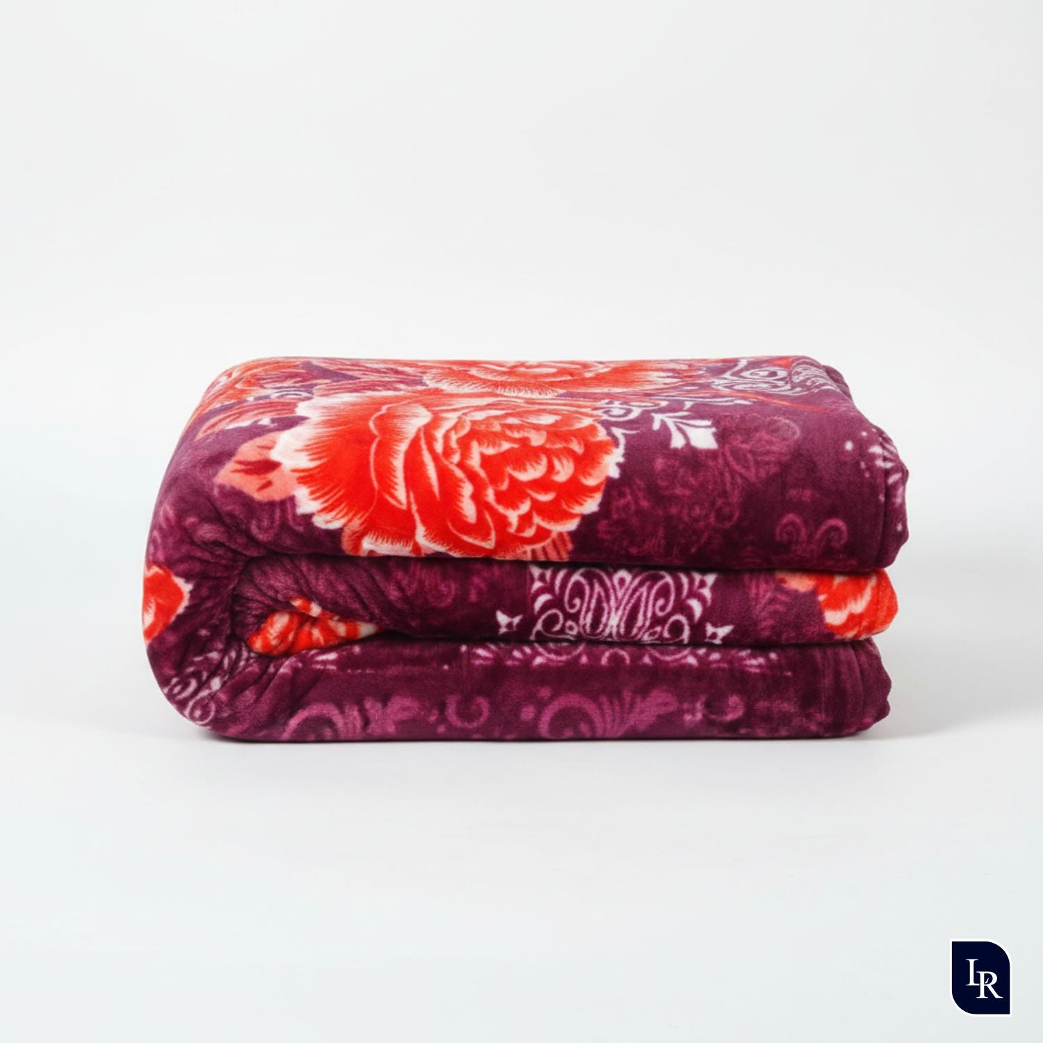 Royal Regal Velvet Blanket Combo (Set of 2) – Medallion & Rose Edition