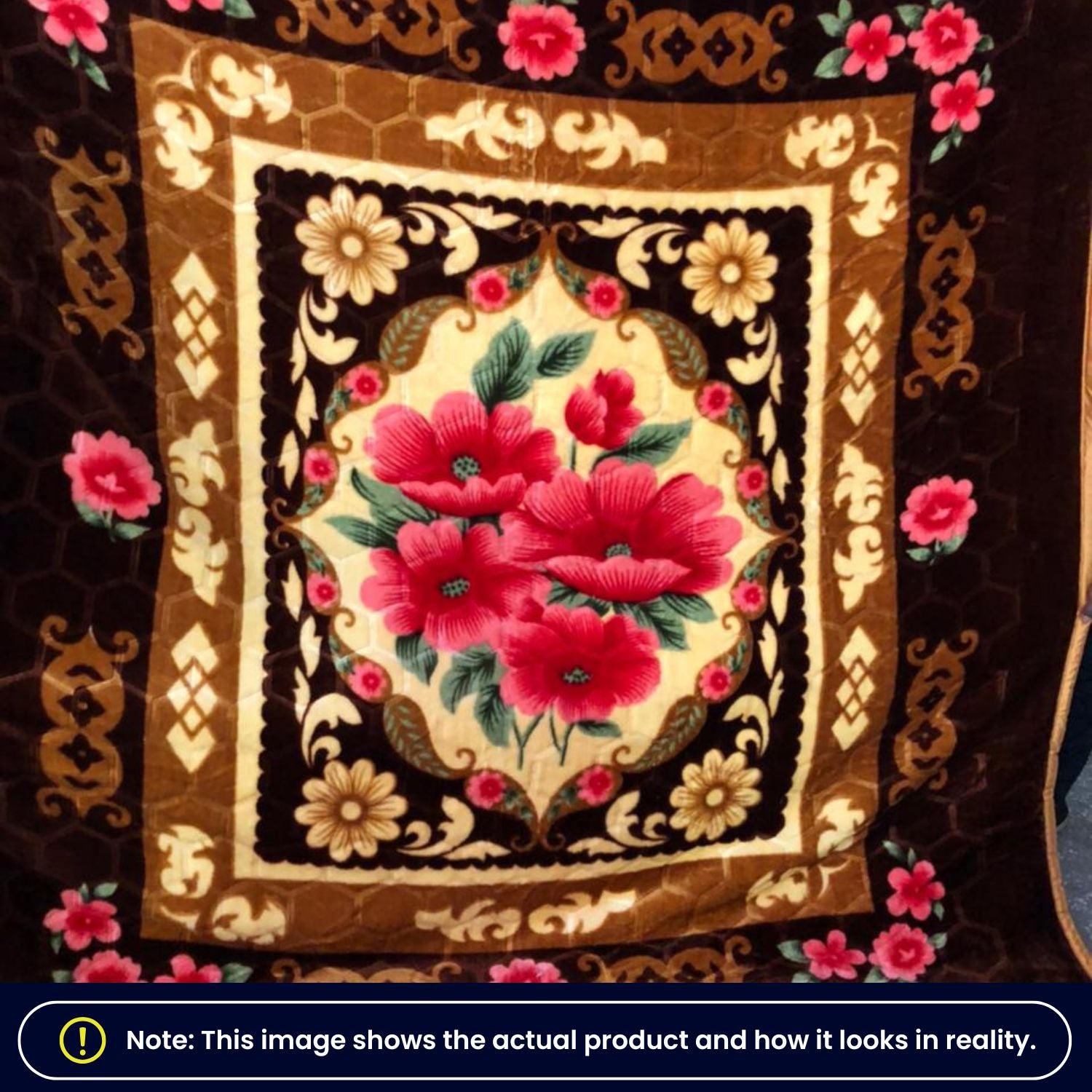 Royal Blossom Heritage Velvet Blanket
