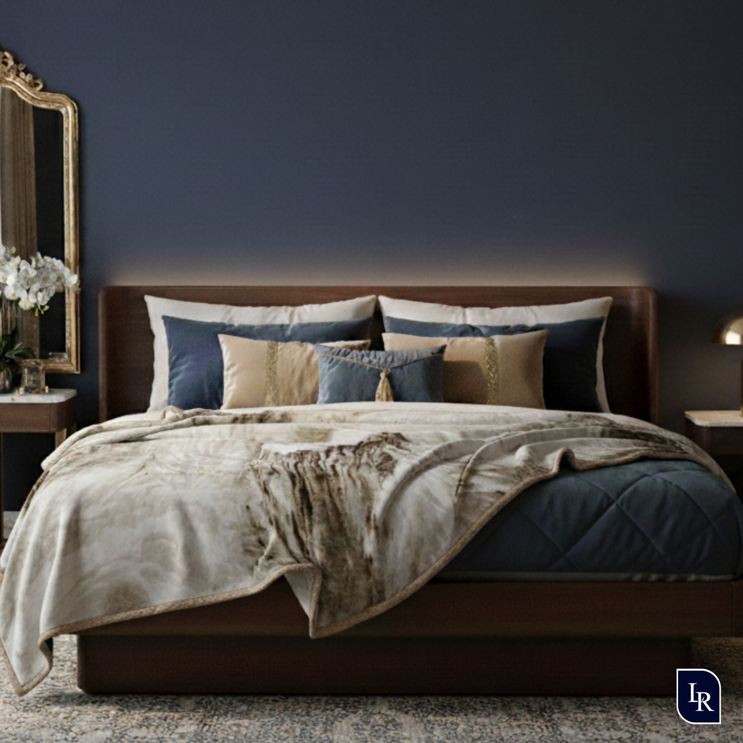 Midnight Dune Double Bed Super Soft Luxury Blanket